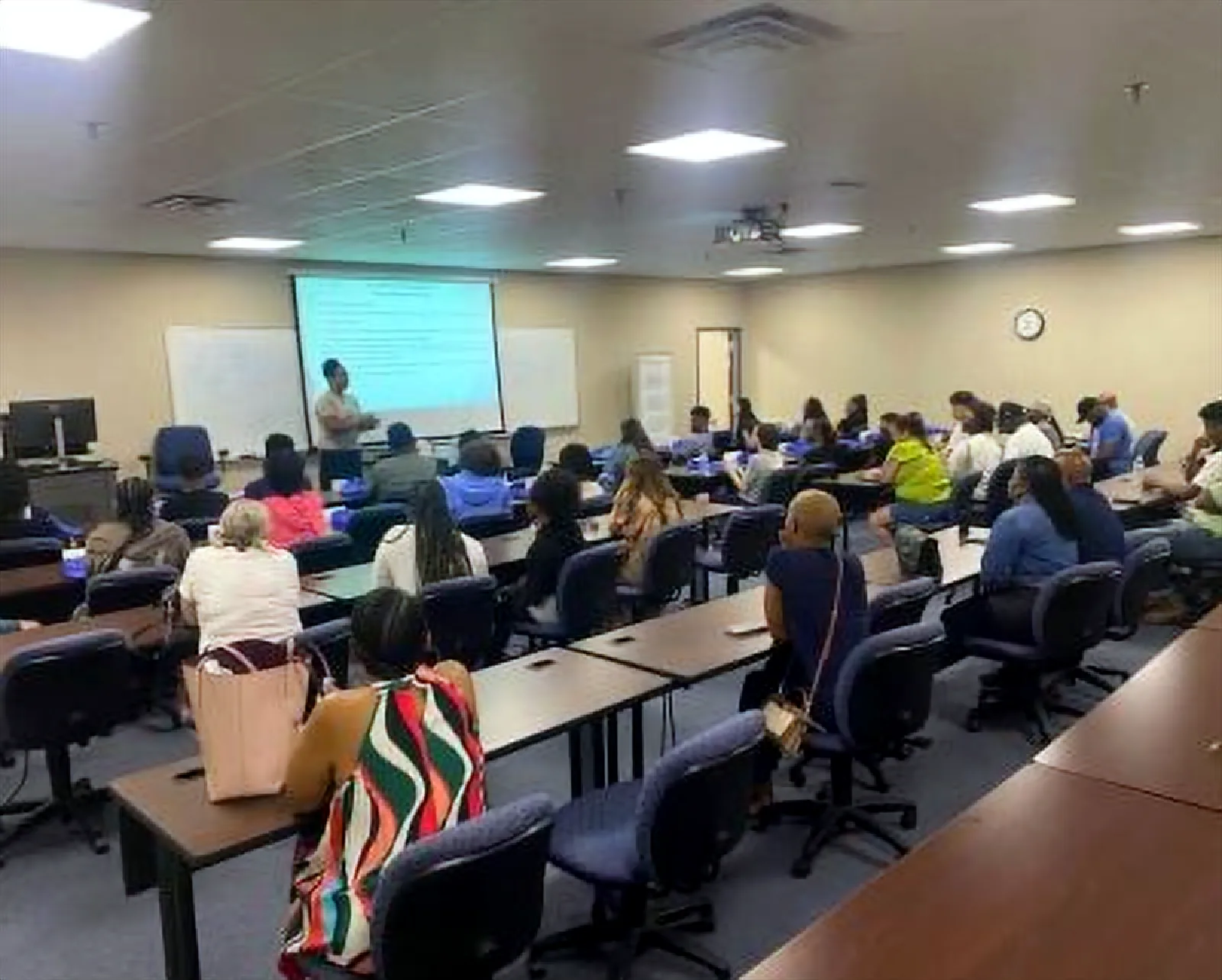 Students in a Magnolia State Driving Academy class session